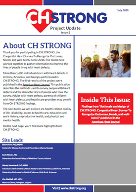 CH STRONG Project Update - July 2020